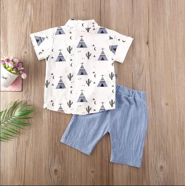 Grey_Cotton_Blend_Text_Print_Casual_Shirt_Shorts_For_Baby_Boys_&_Girls
