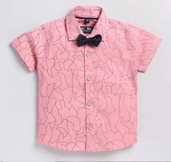 Pack_Of_2_|_Pink_&_Pista_Cotton_Blend_Casual_Printed_Half_Sleeve_Shirts_Baby_Boys_&_Girls