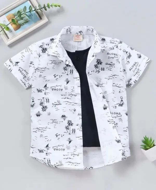 Pack_Of_2_|_Blackpatti_&_Aloha_Cotton_Blend_Casual_Printed_Half_Sleeve_Shirts_Baby_Boys_&_Girls