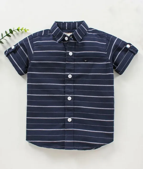 Pack_Of_2_|_T.Blue_&_Cloud_Cotton_Blend_Casual_Printed_Half_Sleeve_Shirts_Baby_Boys_&_Girls