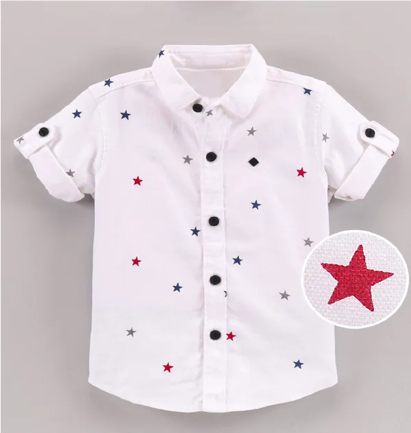 Pack_Of_2_|_T.Blue_&_Star_Cotton_Blend_Casual_Printed_Half_Sleeve_Shirts_Baby_Boys_&_Girls