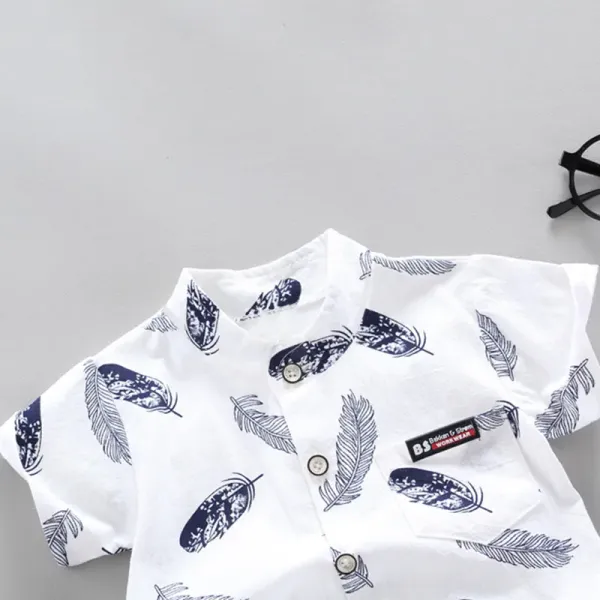 White-Grey_Cotton_Blend_Text_Print_Casual_Shirt_Shorts_For_Baby_Boys_&_Girls