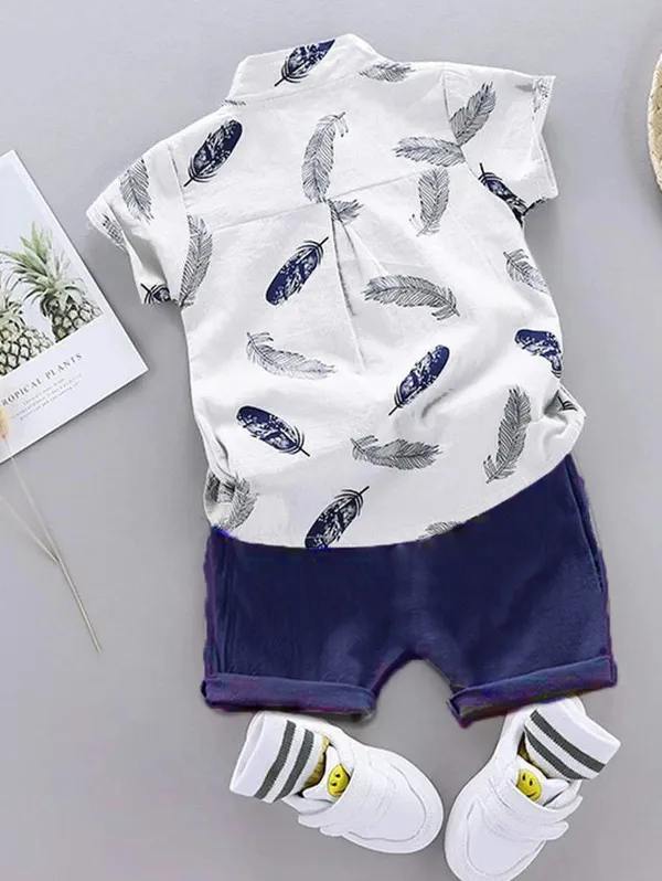 White-Blue_Cotton_Blend_Text_Print_Casual_Shirt_Shorts_For_Baby_Boys_&_Girls