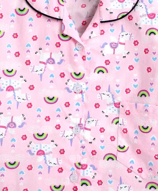 Pink_Nylon_Striped_Printed_Top_&_Pyjama_Set_For_Baby_Girls