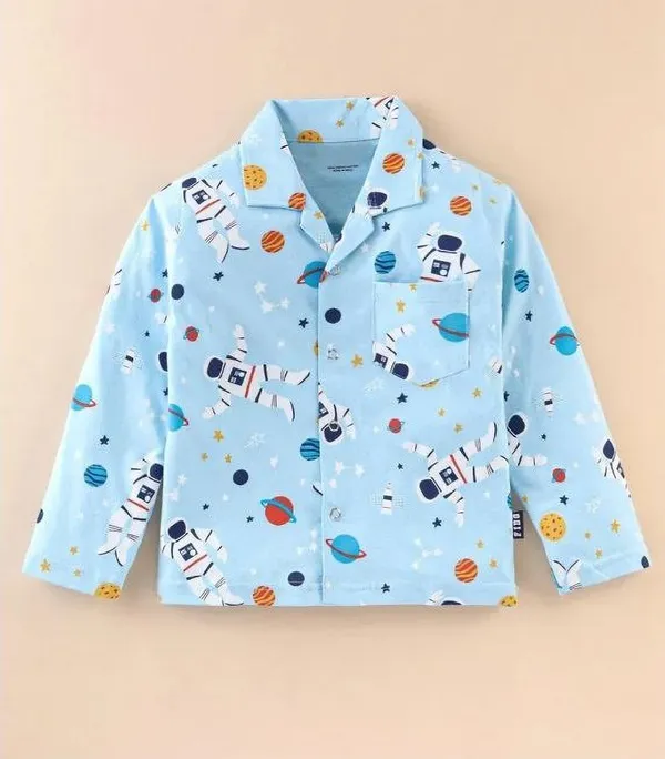 Multicolor_Nylon_Striped_Printed_Top_&_Pyjama_Set_For_Baby_Girls