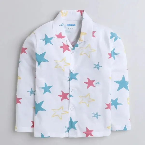 Multicolor_Nylon_Striped_Printed_Top_&_Pyjama_Set_For_Baby_Girls