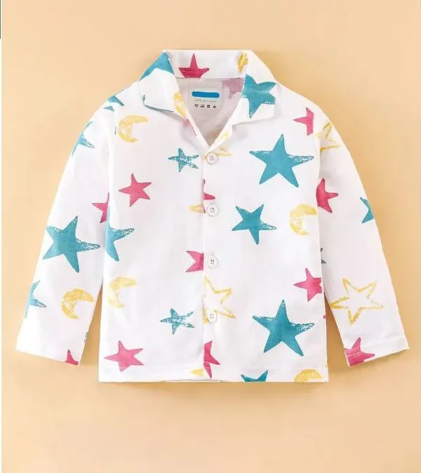 Multicolor_Nylon_Striped_Printed_Top_&_Pyjama_Set_For_Baby_Girls