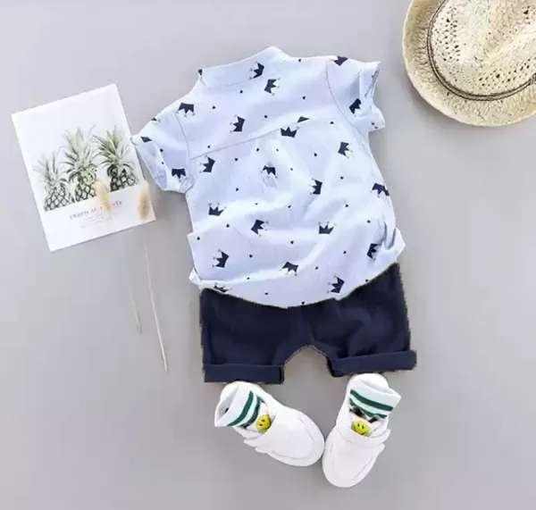 Sky-Blue_Cotton_Blend_Text_Print_Casual_Shirt_Shorts_For_Baby_Boys_&_Girls