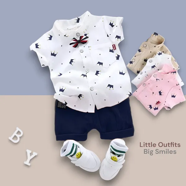 White-Blue_Cotton_Blend_Text_Print_Casual_Shirt_Shorts_For_Baby_Boys_&_Girls