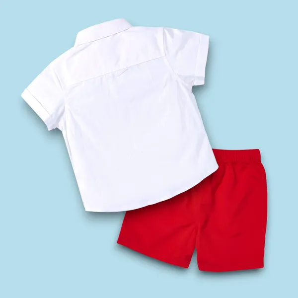 Red_Cotton_Blend_Text_Print_Casual_Shirt_&_Shorts_For_Baby_Boys_&_Girls