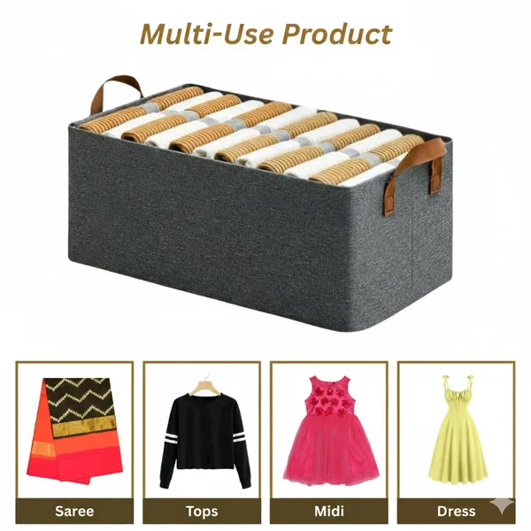 Pack_Of_6_Grey_Clothes_Storage_Organizer_For_Sarees_&_Dresses_Daily_Wear_Clothes