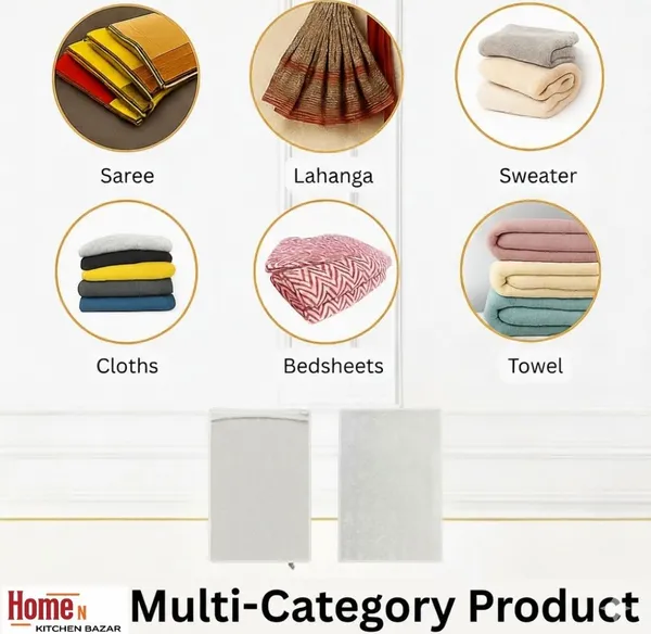 White_Fabric_Storage_Organizer_Multi_Category_With_Zip_Closure_(Pack_Of_10)