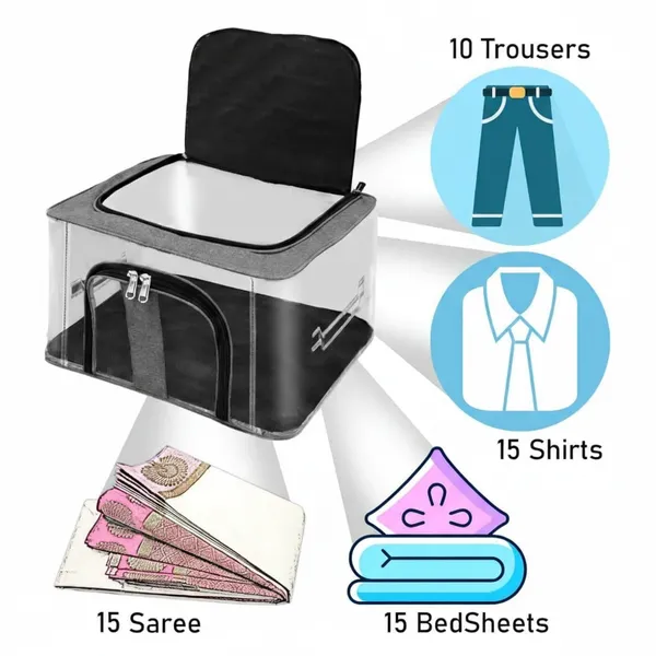 Pack_Of_2_Transparent_Foldable_Fabric_Clothes_Storage_Bag_With_Clear_Window_&_Double_Zipper_For_Wardrobe_Organization