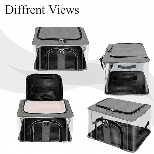 Pack_Of_2_Transparent_Foldable_Fabric_Clothes_Storage_Bag_With_Clear_Window_&_Double_Zipper_For_Wardrobe_Organization