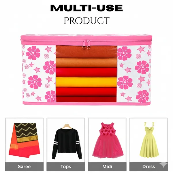Pack_Of_10_White_And_Pink_Home_Storage_Organizer_For_Seasonal_Clothing_Storage_Cover_Box