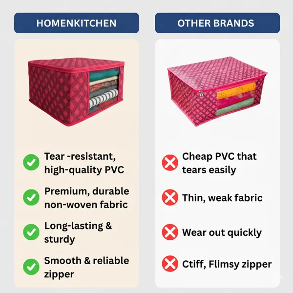 Red_Space_Saving_Storage_Box_For_Clothes_&_Home_Linen_Organizer_(Pack_Of_10)