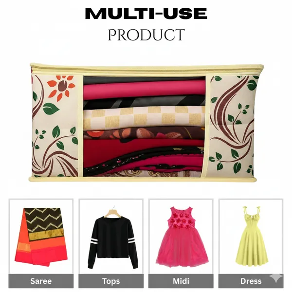 Multicolor_High_Quality_Printed_Cover_Multi_Use_Clothes_Storage_Organizer_(Pack_Of_3)