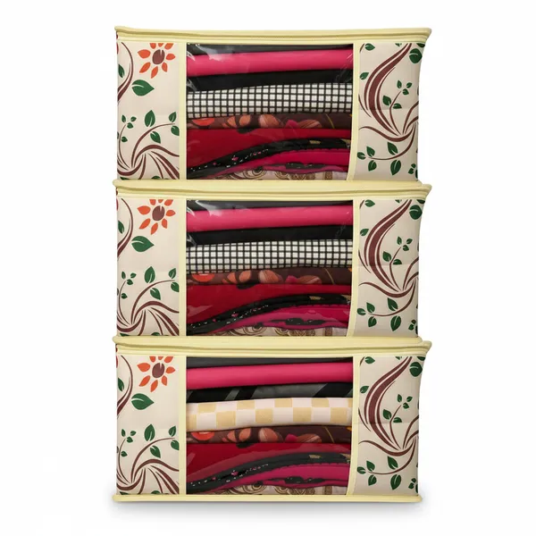 Multicolor_High_Quality_Printed_Cover_Multi_Use_Clothes_Storage_Organizer_(Pack_Of_3)