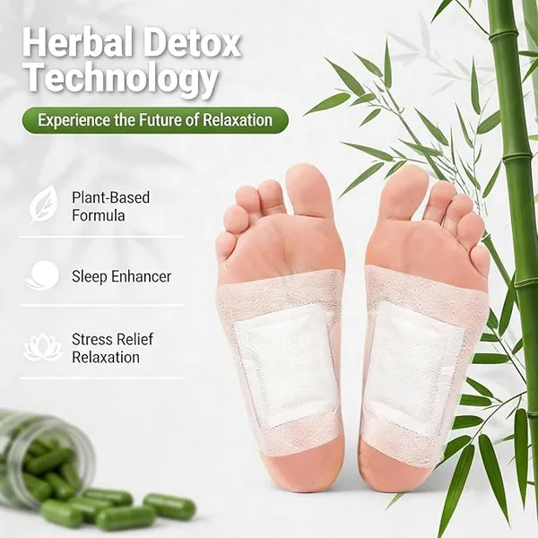 Herbal__Detox_Foot_patches_(Pack_of_4)_Cleansing_Toxin_Remover_Foot_Pads,_Pain_Relief,Stress_Relief_Sleep_Patch_for_Detoxification,_For_Men_&_Women_(pack_of_4=_40_pads)