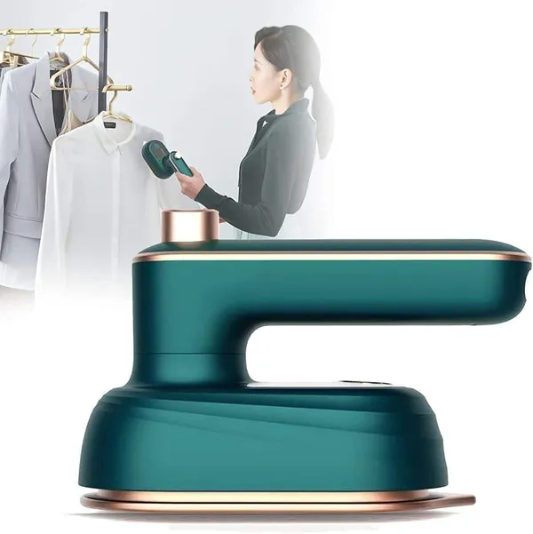 Green_Portable_Travel_Steamer_For_Clothes_Handheld_Mini_Iron_Dry_&_Wet_Ironing_Small_Size_Suitable_For_Outing_&_Home