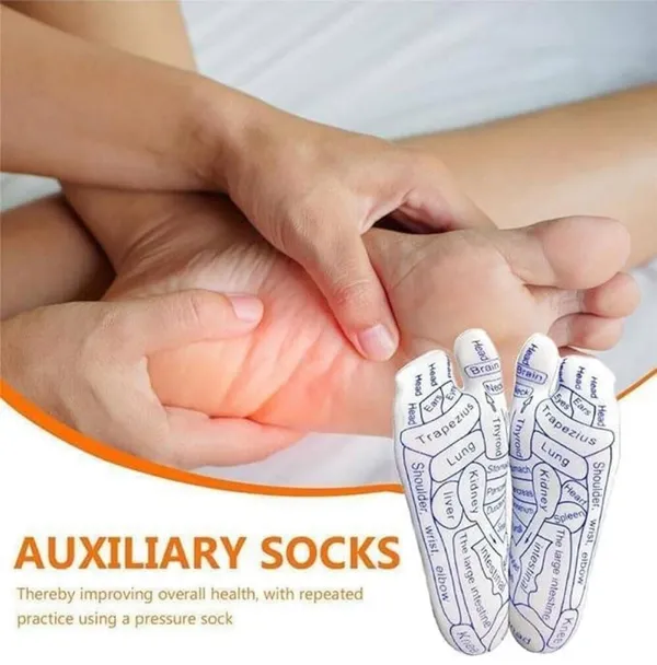 Reflexology_Socks_With_Trigger_Point_Massage_Tool,Foot_Pain_Relief_and_Acupressure_Reflexology_Foot_Massage_Socks_For_Women,Reflexology_Chart_of_Both_Sole_and_Instep_1_Pairs_(Women)