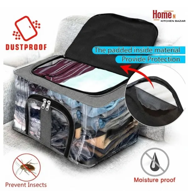 Transparent_Foldable_Fabric_Clothes_Storage_Bag_With_Clear_Window_&_Double_Zipper_For_Wardrobe_Organization_(Pack_Of_4)