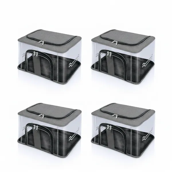Transparent_Foldable_Fabric_Clothes_Storage_Bag_With_Clear_Window_&_Double_Zipper_For_Wardrobe_Organization_(Pack_Of_4)