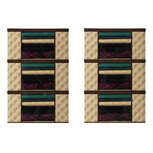 Beige_Everyday_Home_Multiutility_Clothing_Storage_Solution_(Pack_Of_6)