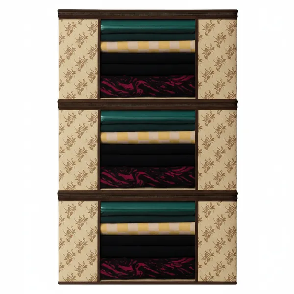 Beige_Everyday_Home_Multiutility_Clothing_Storage_Solution_(Pack_Of_3)