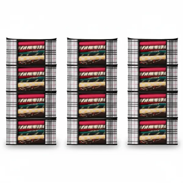 Black_And_White_Modern_Fabric_Clothes_Storage_Box_Home_&_Closet_Organizer_(Pack_Of_12)