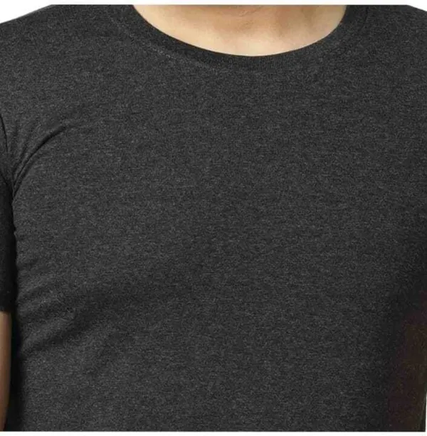 Black_Cotton_Blend_Half_Sleeve_Solid_Round_Neck_Regular_T-Shirt_For_Men