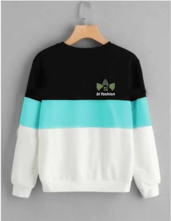 Poly_Cotton_Half_Sleeve_Colorblock_Round_Neck_Regular_T-Shirt_For_Men