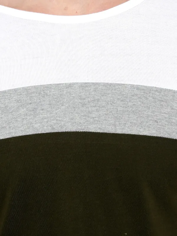 Pure_Cotton_Short_Sleeve_Colorblock_Round_Neck_Regular_T-Shirt_For_Men