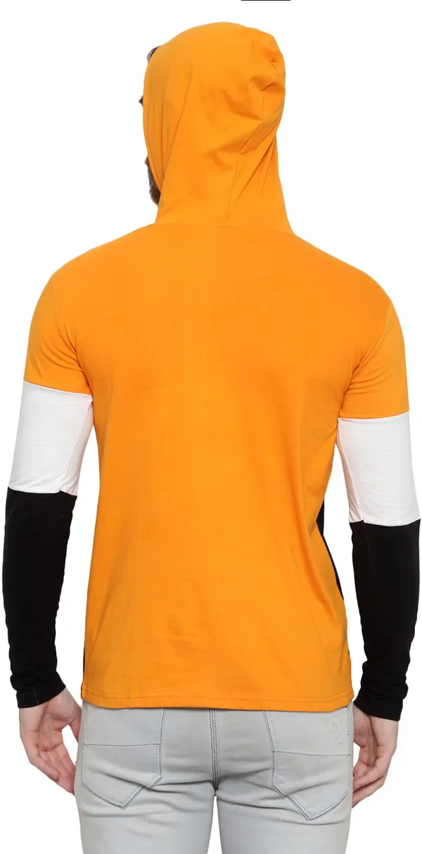 Pure_Cotton_Full_Sleeve_Colorblock_Hooded_Neck_Regular_T-Shirt_For_Men