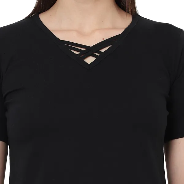 Black_Cotton_Blend_Full_Sleeve_Solid_V_Neck_Comfort_Fit_T-Shirt_For_Women_(pack_Of_2)