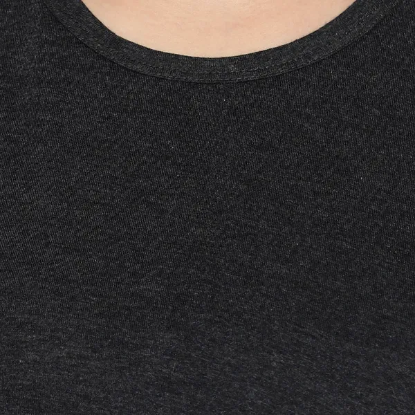 Grey_Pure_Cotton_Short_Sleeve_Self_Design_Round_Neck_Regular_T-Shirt_For_Women