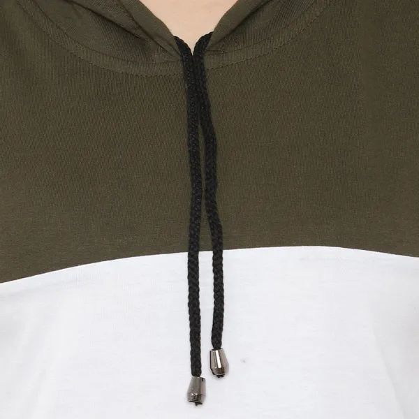 Dark_Green_Pure_Cotton_Full_Sleeve_Colorblock_Hooded_Neck_Regular_T-Shirt_For_Women