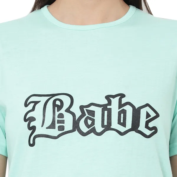 Light_Green_Cotton_Blend_Half_Sleeve_Printed_Round_Neck_Regular_T-Shirt_For_Women