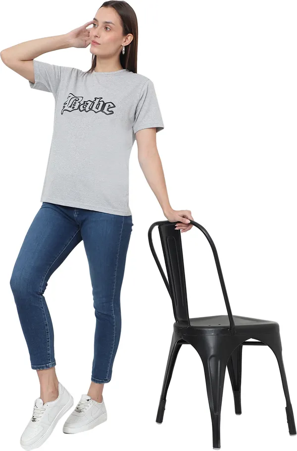 Grey_Cotton_Blend_Half_Sleeve_Printed_Round_Neck_Regular_T-Shirt_For_Women
