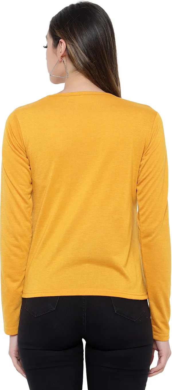 Cotton_Blend_Full_Sleeve_Solid_V_Neck_Regular_T-Shirt_For_Women_(pack_Of_2)