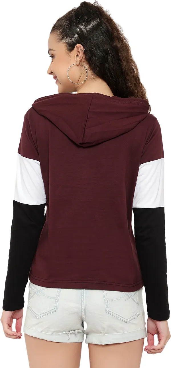 Purple_Pure_Cotton_Full_Sleeve_Colorblock_Hooded_Neck_Regular_T-Shirt_For_Women