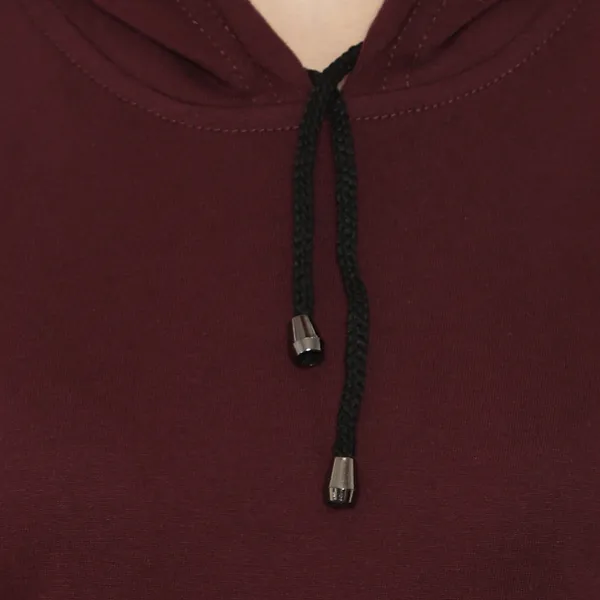 Purple_Pure_Cotton_Short_Sleeve_Solid_Hooded_Neck_Regular_T-Shirt_For_Women