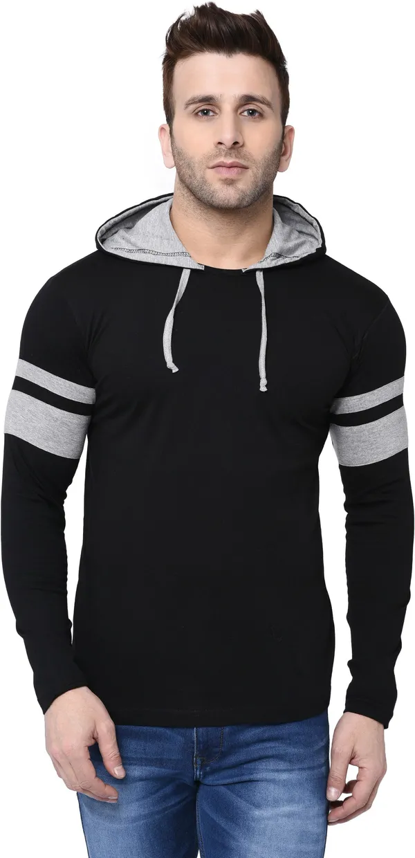 Black_&_Grey_Cotton_Blend_Full_Sleeve_Colorblock_Round_Neck_Regular_T-Shirt_For_Men