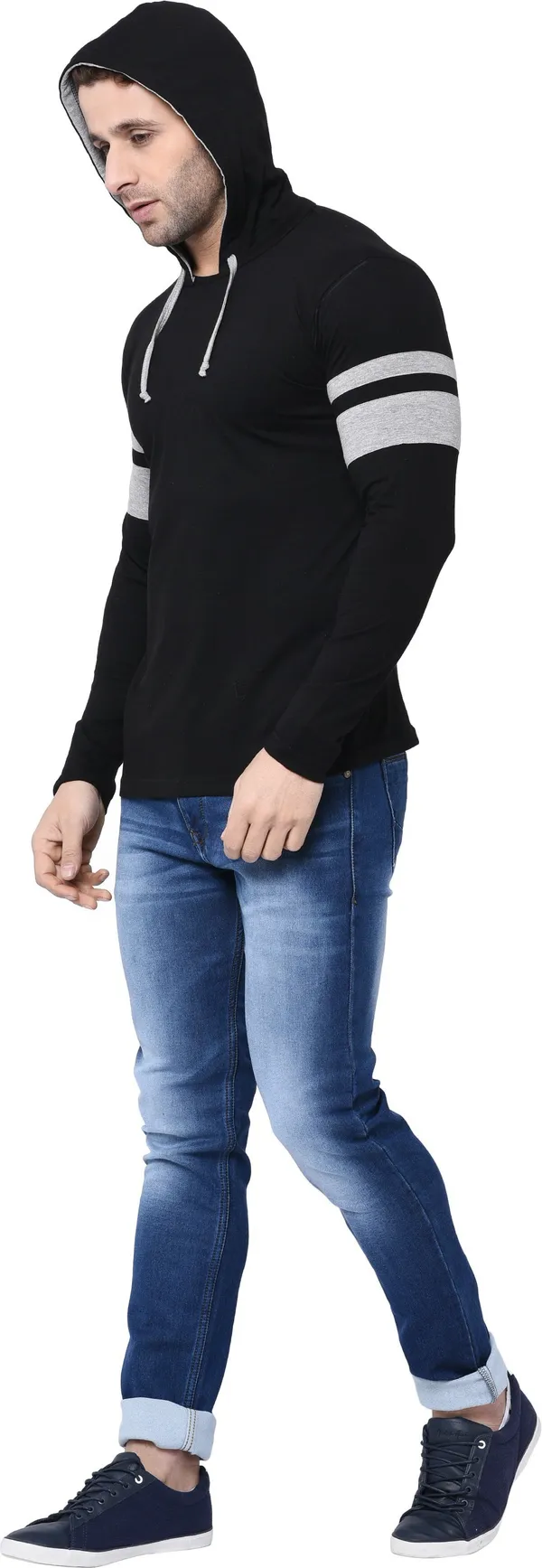 Black_&_Grey_Cotton_Blend_Full_Sleeve_Colorblock_Round_Neck_Regular_T-Shirt_For_Men