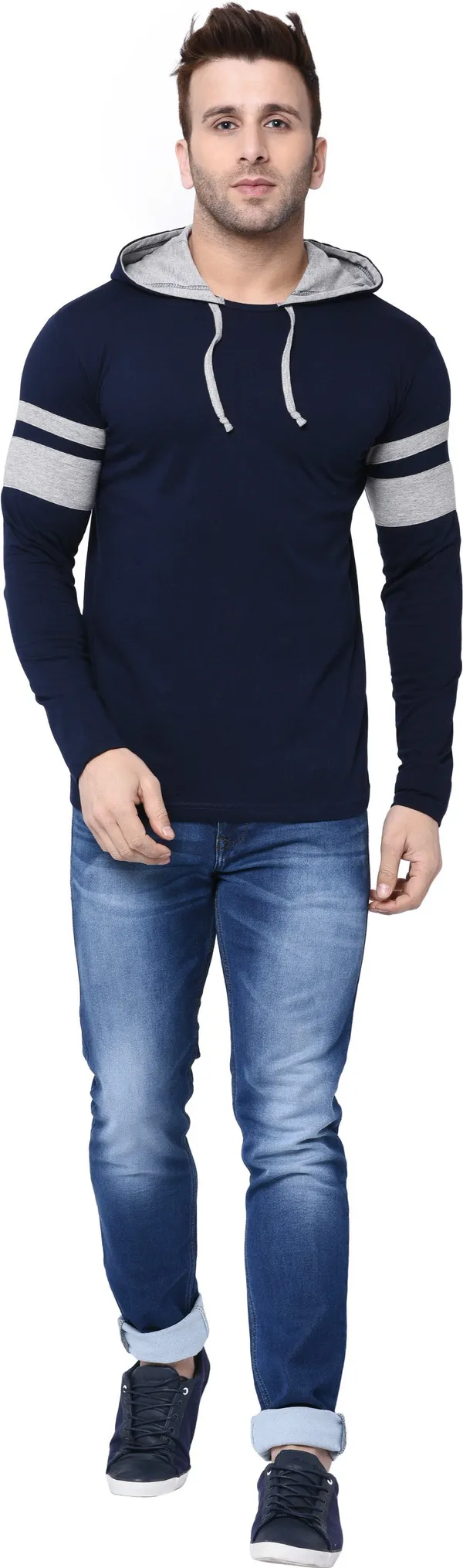 Dark_Blue_&_Grey_Cotton_Blend_Full_Sleeve_Colorblock_Round_Neck_Regular_T-Shirt_For_Men