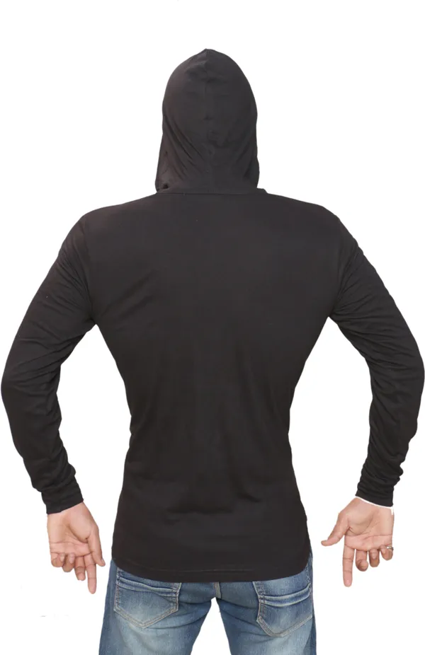 Black_Cotton_Blend_Full_Sleeve_Solid_Hooded_Neck_Regular_T-Shirt_For_Men