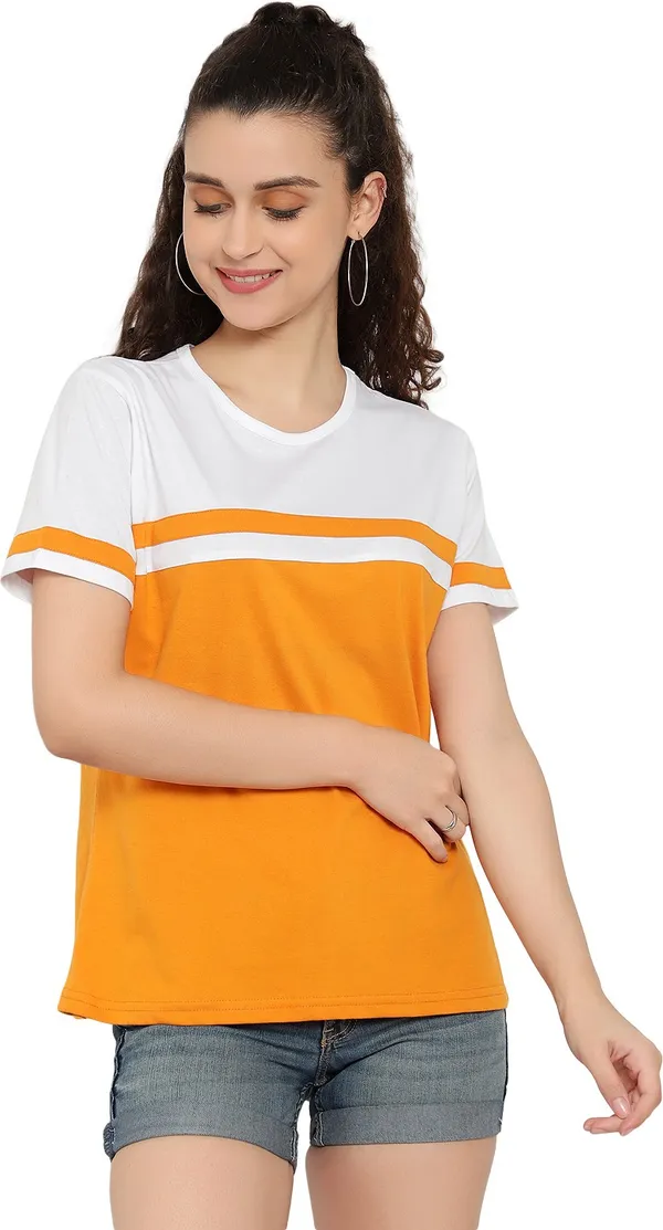 Pure_Cotton_Half_Sleeve_Colorblock_Round_Neck_Regular_T-Shirt_For_Women_(pack_Of_2)
