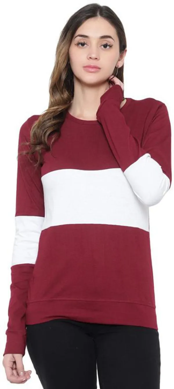 Maroon_&_White_Pure_Cotton_Full_Sleeve_Round_Neck_Chevron_&_Zig_Zag_Sweatshirt_For_Women