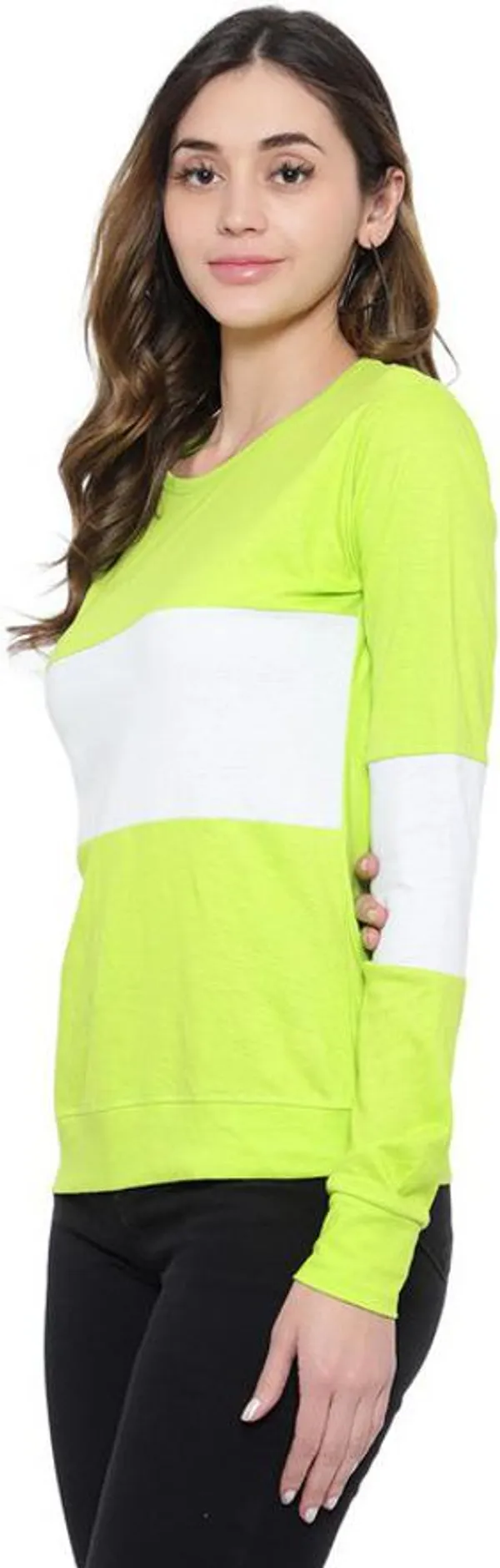 Light_Green_&_White_Pure_Cotton_Full_Sleeve_Round_Neck_Chevron_&_Zig_Zag_Sweatshirt_For_Women
