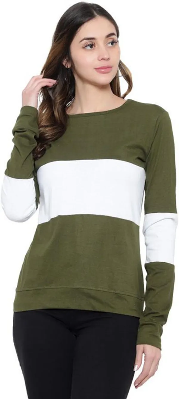 Dark_Green_&_White_Pure_Cotton_Full_Sleeve_Round_Neck_Chevron_&_Zig_Zag_Sweatshirt_For_Women